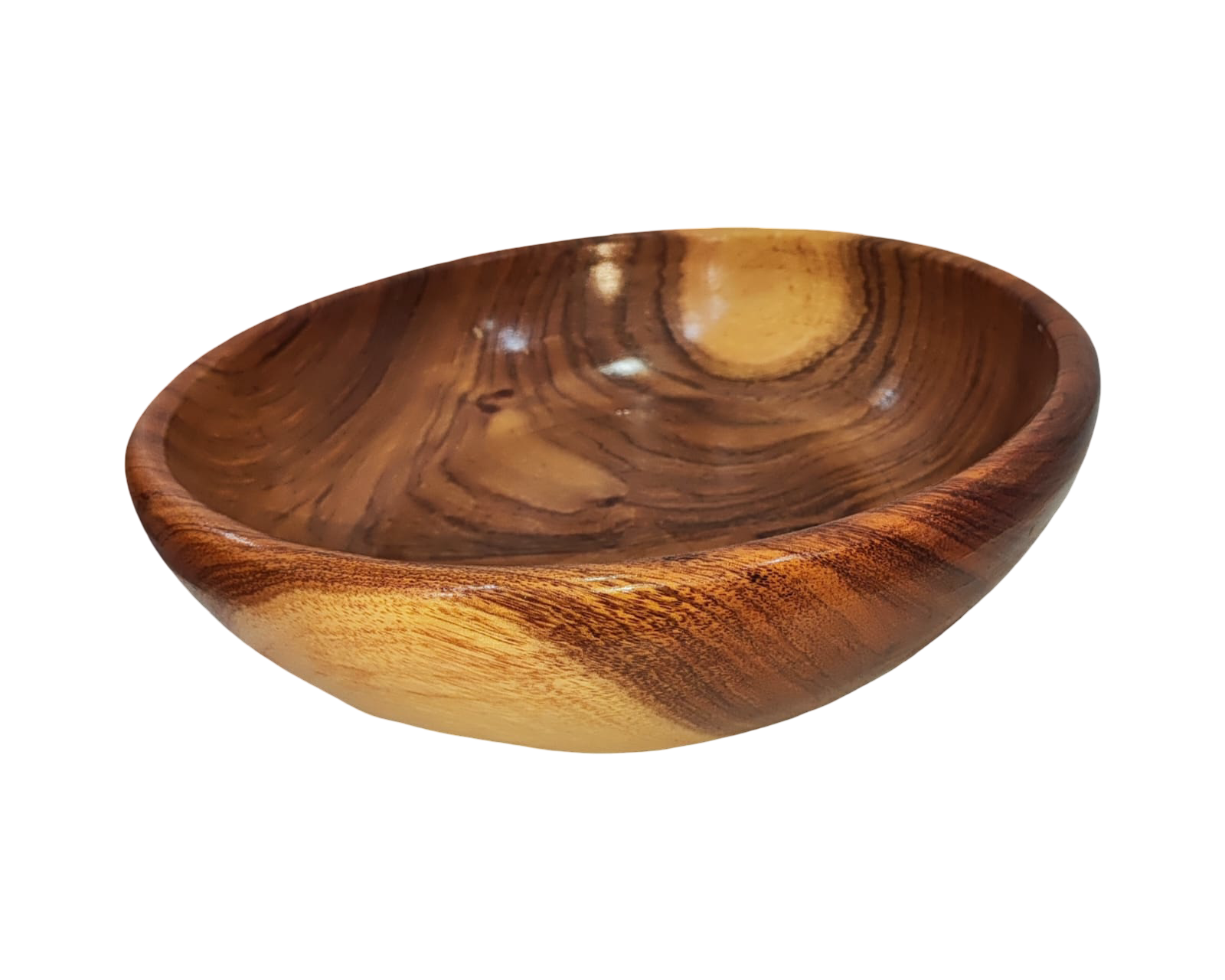 Ensaladera Artesanal Tallada a Mano en Madera