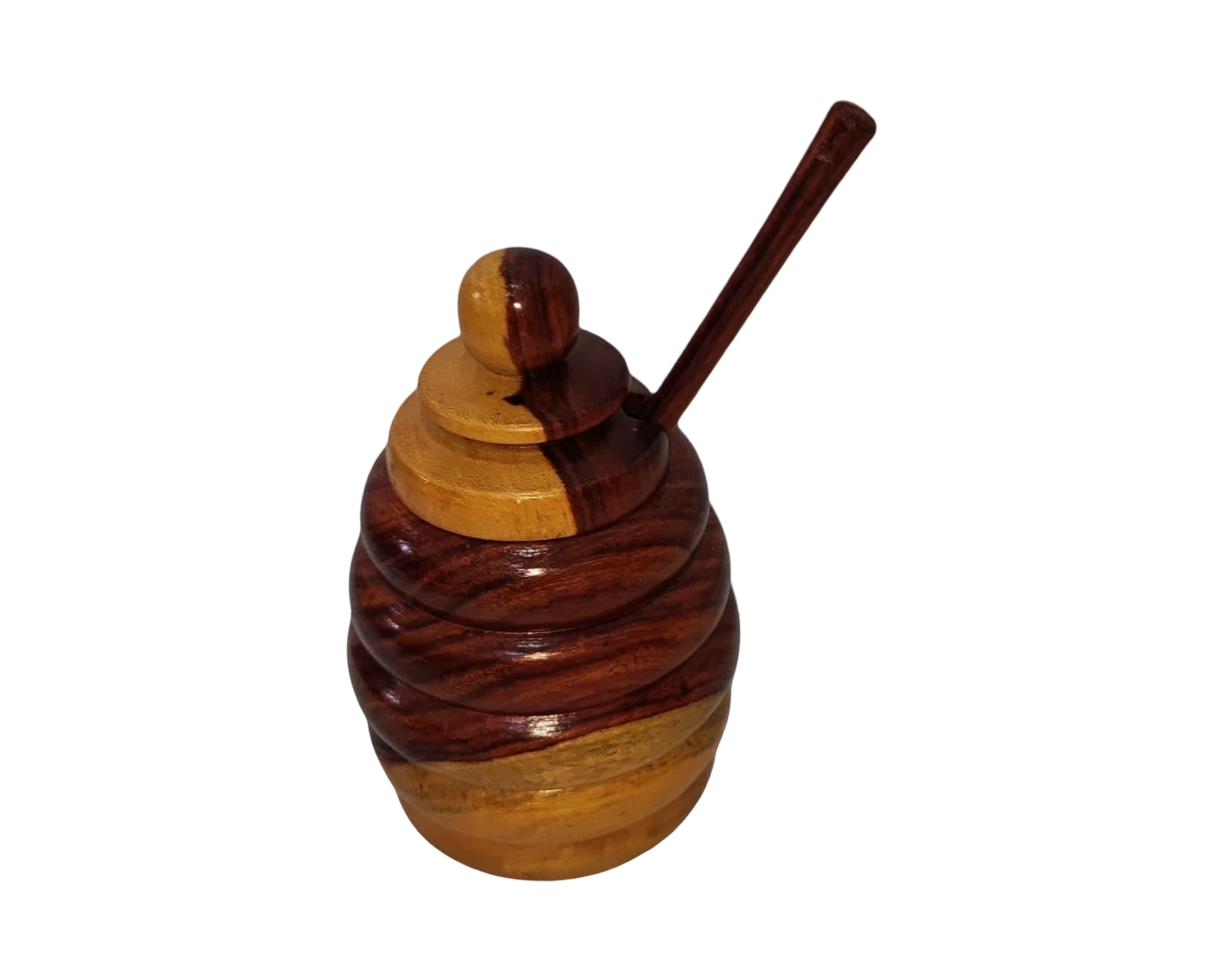 Mielera Artesanal Tallada a Mano en Madera