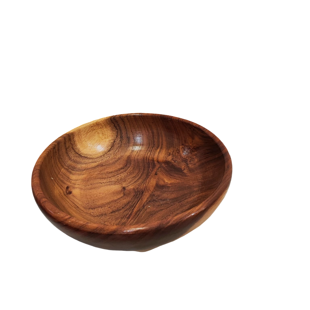 Ensaladera Artesanal Tallada a Mano en Madera